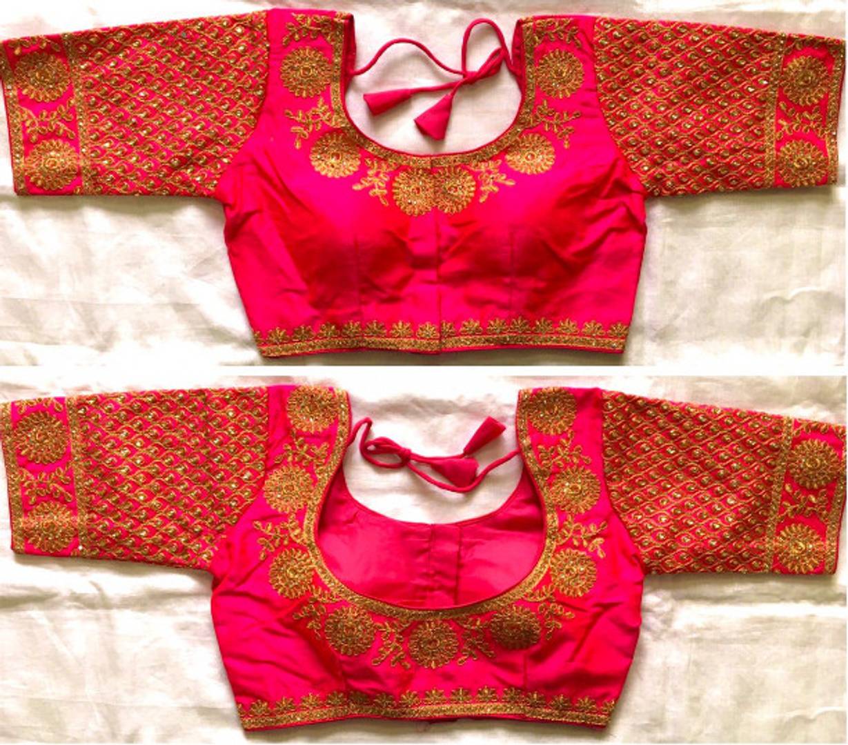 Phantom Silk Heavy Embroidered Readymade Blouse